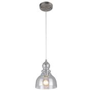 Westinghouse One-Light Indoor Mini Pendant Brushed Nkl, Clear Seeded Glass 6100700